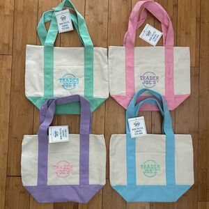 SET OF 4 - Trader Joe’s Mini Tote Bags